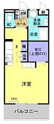 サンテラス・ＴＵＴＯＭＩ 3階ワンルームの間取り