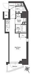 COMFORIA門前仲町SOUTH ワンルームの間取図画像