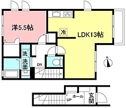 ウィズハイム永福 1LDKの間取図画像