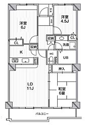 T'sガーデン西船橋 3LDKの間取図画像