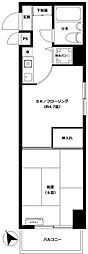 ローズガーデン3号館 1DKの間取図画像