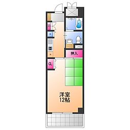 エル・セレーノ府中 1Kの間取図画像