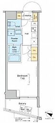 PROUDFLAT渋谷笹塚 1Kの間取図画像