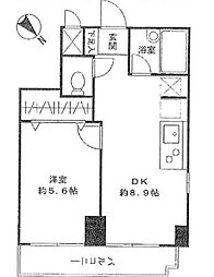 オリンピックマンション中村橋 1LDKの間取図画像