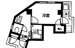 エクセル天王町 1Kの間取図画像