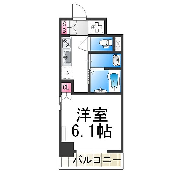 MAXIV大阪堺 505｜大阪府堺市堺区大町東３丁(賃貸マンション1K・5階・20.74㎡)の写真 その2