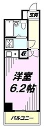 エミネンス東村山 ワンルームの間取図画像