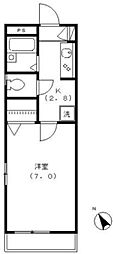 M'sコットンハウス 1Kの間取図画像