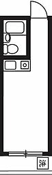センチュリーパレス高円寺 地下1階ワンルームの間取り