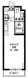 フェリスMK ワンルームの間取図画像