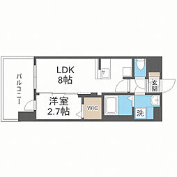 グランフォーレ千早プレミア 1LDKの間取図画像