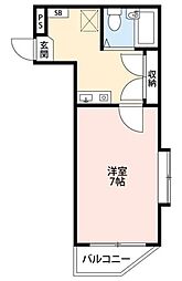 メディア上石神井 1Kの間取図画像