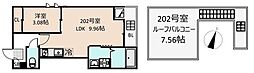 グランティックプライム狭山 1LDKの間取図画像