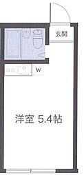 ライフピア中野坂上 ワンルームの間取図画像