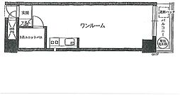 ライオンズマンション本郷 3階ワンルームの間取り