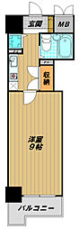 ダイアパレス西神戸 1Kの間取図画像