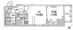 S-RESIDENCE神田avance 1DKの間取図画像