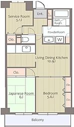 東京メトロ東西線 行徳駅 徒歩15分の賃貸マンション 5階3SLDKの間取り