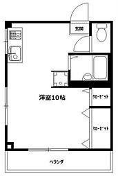 塩谷ビルディング ワンルームの間取図画像