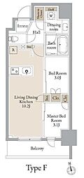 JMF-Residence浅草橋三丁目 2LDKの間取図画像