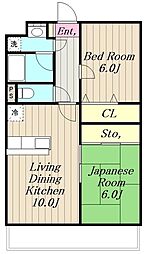 フォーシーズン田名II 2階