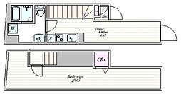 ザ・クラスアーバンス水道橋本郷 1階1DKの間取り