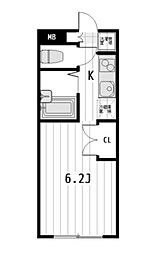 間取図画像 1K