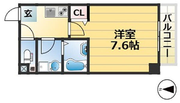兵庫県神戸市兵庫区南逆瀬川町(賃貸アパート1R・1階・21.42㎡)の写真 その2