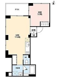 砧4丁目プロジェクト 1LDKの間取図画像