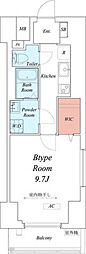 リブリ・ユウシン 1Kの間取図画像