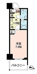 MFPRコート木場公園 1Kの間取図画像