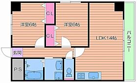 ピュア・ライズ京橋  ｜ 大阪府大阪市城東区鴫野西１丁目（賃貸マンション2LDK・7階・58.00㎡） その2