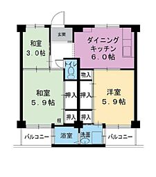 ビレッジハウス伏屋1号棟 5階