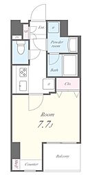厚木市中町4丁目マンション 1Kの間取図画像