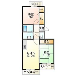 ハイムエミネンス 2LDKの間取図画像