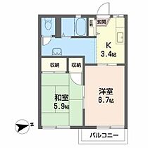 グリーンフィールド　Ａ 201 ｜ 福島県福島市大森字石田7-3（賃貸アパート2K・2階・38.50㎡） その2