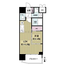 セレニテ本町東リアン 1LDKの間取図画像