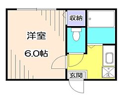 Aifort.新桜台 2階1Kの間取り