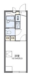 レオパレスJ・Y 1Kの間取図画像