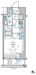 蕨市中央4丁目マンション 1Kの間取図画像