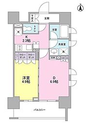 スタイリオ蒲田 1LDKの間取図画像