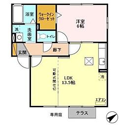 ル・マリアージュ 1LDKの間取図画像