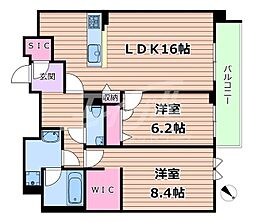 シャーメゾン エフ オーキッド 大阪城 6階/-