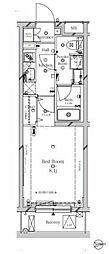 ベルシード北綾瀬 1Kの間取図画像