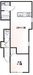Calm Park Residence 1LDKの間取図画像
