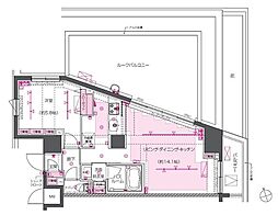 ZOOM戸越銀座 1LDKの間取図画像