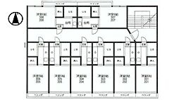 丸双ビル ワンルームの間取図画像