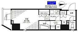 ステージファースト蒲田アジールコート2 1Kの間取図画像