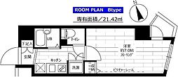 ステージファースト三軒茶屋ASYLCOURT2 1Kの間取図画像