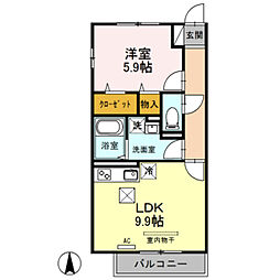 間取図画像 1LDK